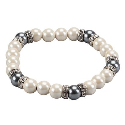 Magnetic Hematite Stretch Bracelet-366979