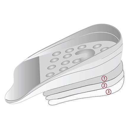 Adjustable Heel Height Gel Inserts by Silver Steps™-367511