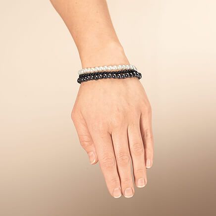 Triple Strand Bracelet with Magnetic Clasp-367735