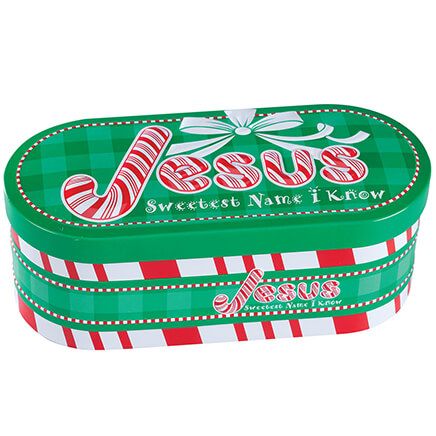 Jesus Christmas Candy Tin, 4 oz.-368943