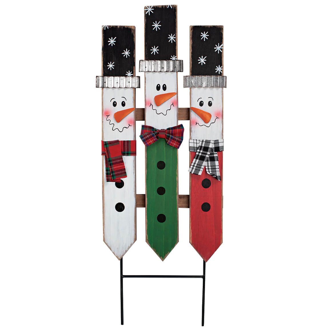 Snowman Fence Yard Stake by Fox River™ Creations + '-' + 369642