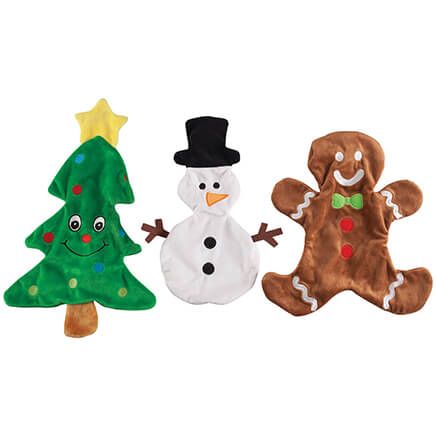 Stuffing Free Christmas Dog Toys, Set of 3-370667