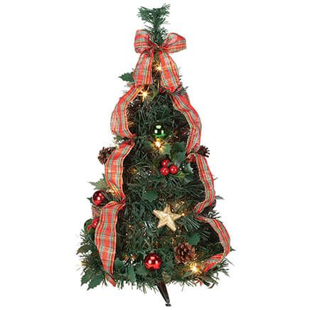 2' Plaid Pull-Up Tree by Holiday Peak™-370701