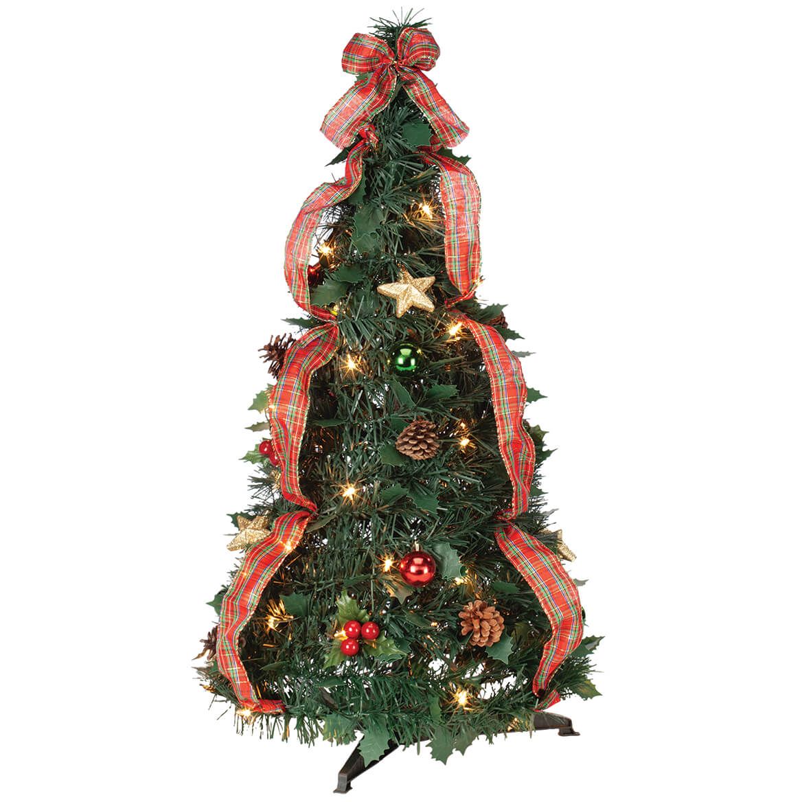 3' Plaid Pull-Up Tree by Holiday Peak™ + '-' + 370702