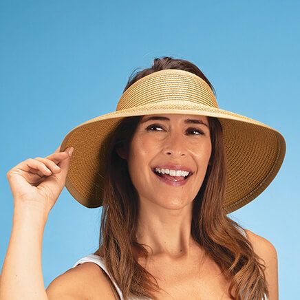 Bow Tie Straw Sun Visor-371248