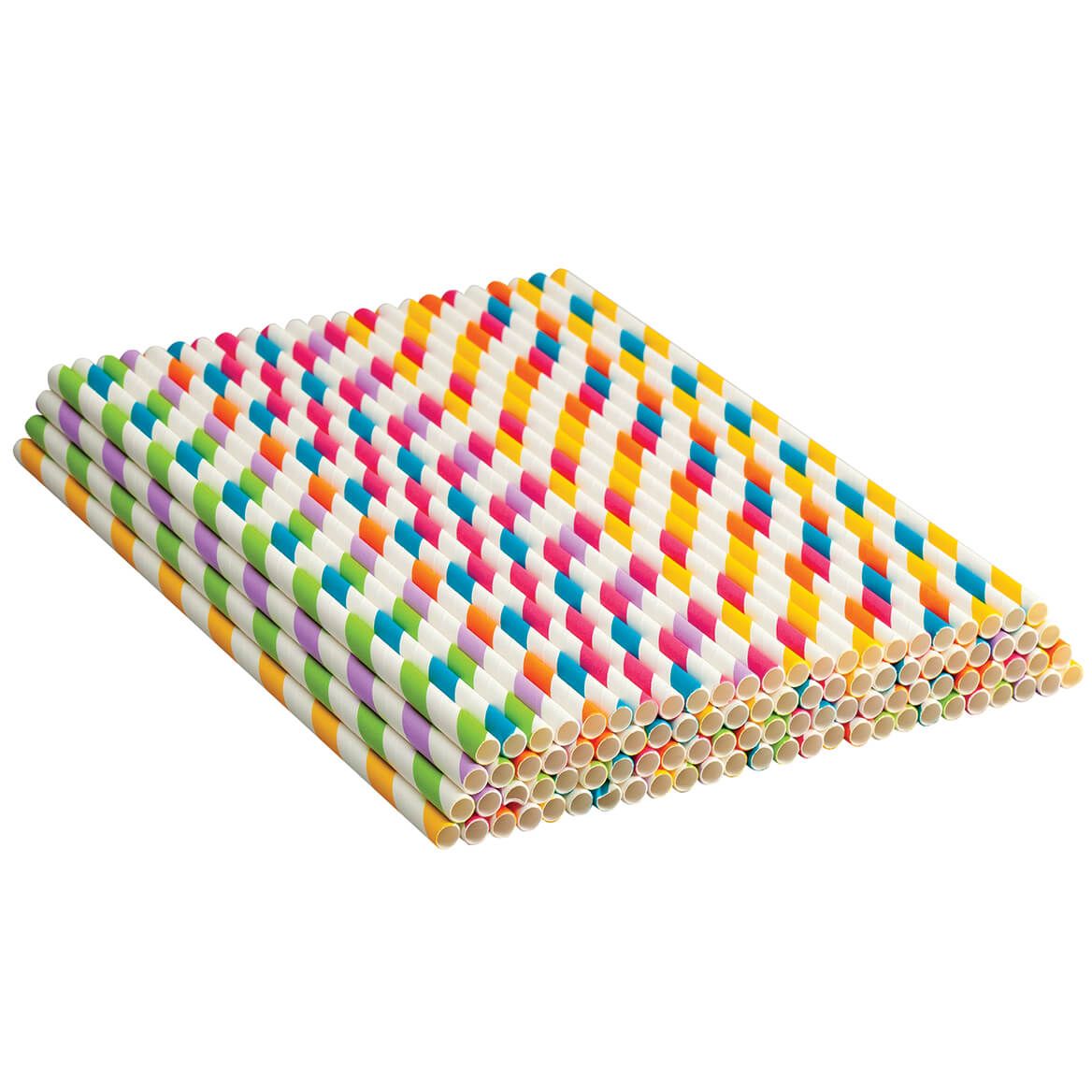 Colorful Paper Straws Set of 100 + '-' + 371281