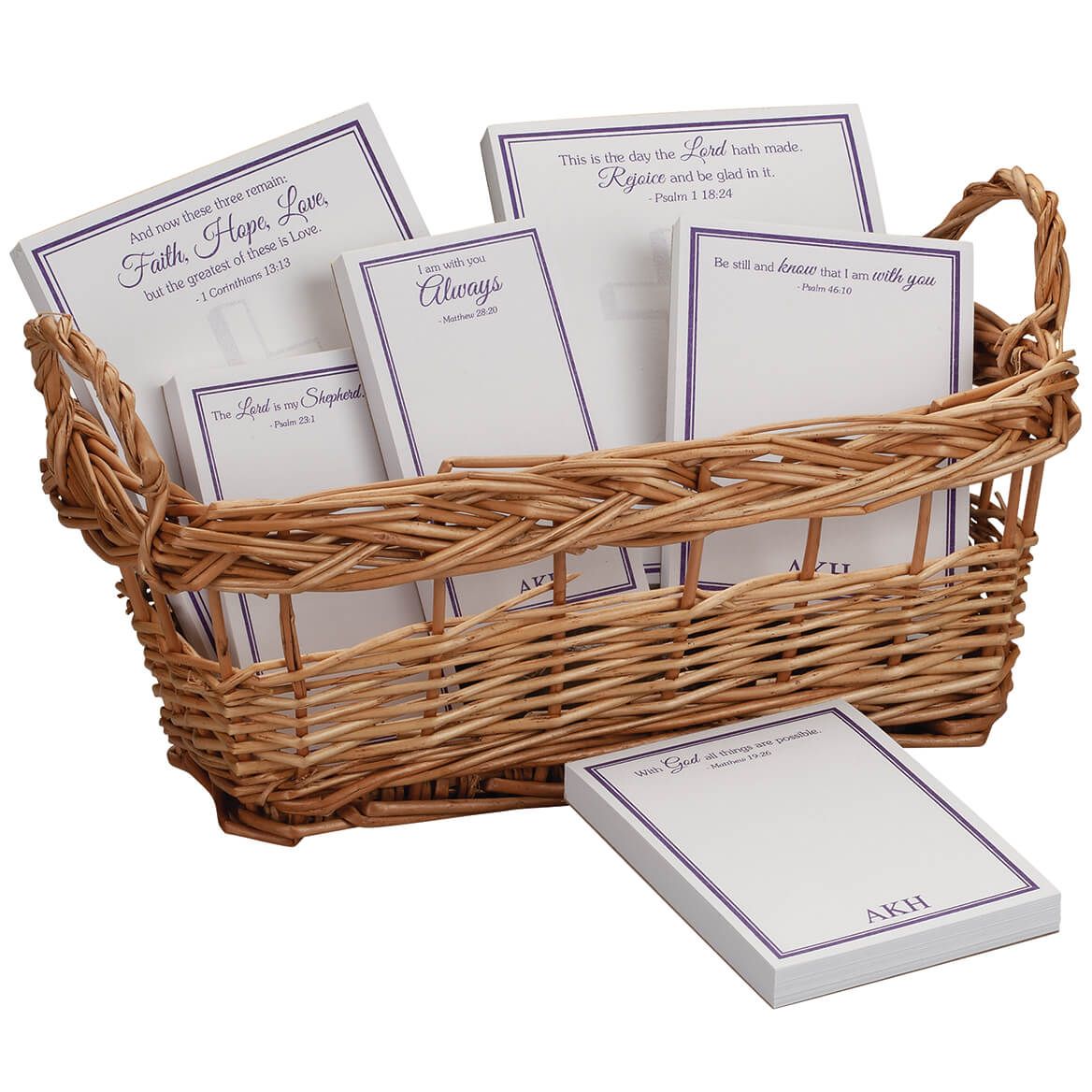Personalized Basketful of Notes with Bible Quotes + '-' + 371296