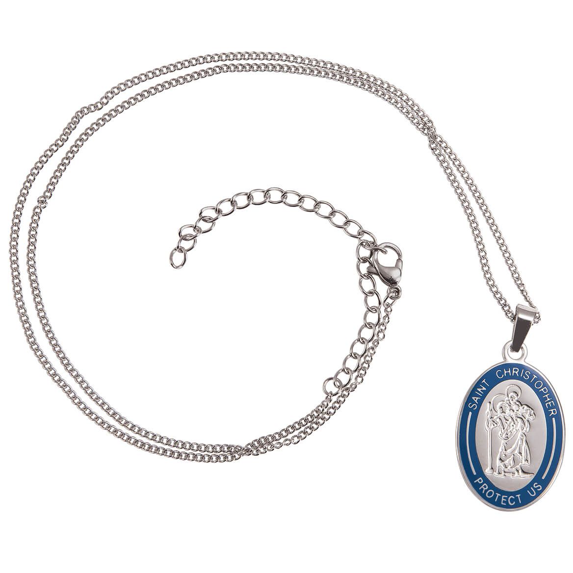 Personalized St. Christopher Medallion Necklace + '-' + 371579