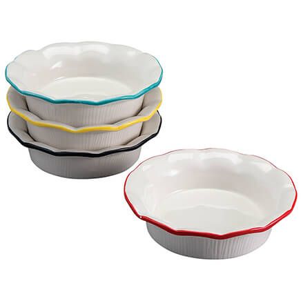 Individual Ceramic Pie Pans, Set of 4-371616