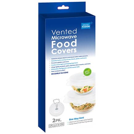 Silicone Vented Microwave Food Covers, Set of 2-371633