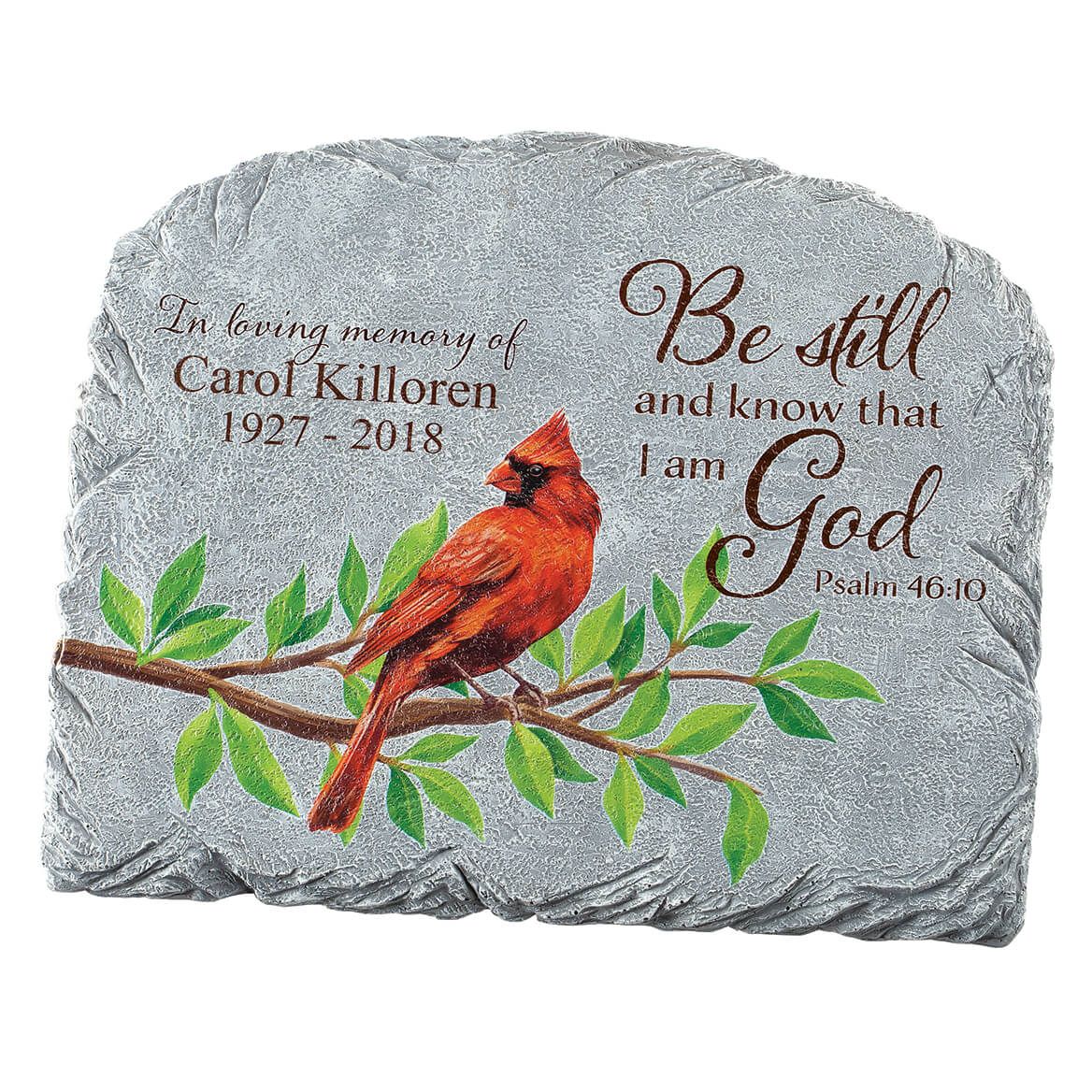 Personalized Cardinal Memorial Garden Stone + '-' + 371681