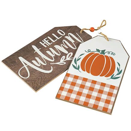 Hello Autumn Double-Sided Wall Tags by Holiday Peak™-371809