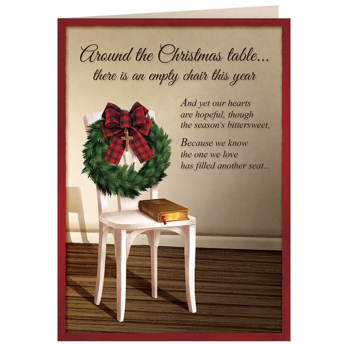 The Empty Chair Christmas Card Set of 20 + '-' + 371906