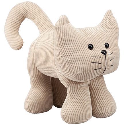 Corduroy Cat Door Stopper-371990