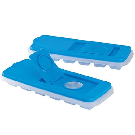 Easy to Fill Covered Ice Cube Trays, Set of 2-372017