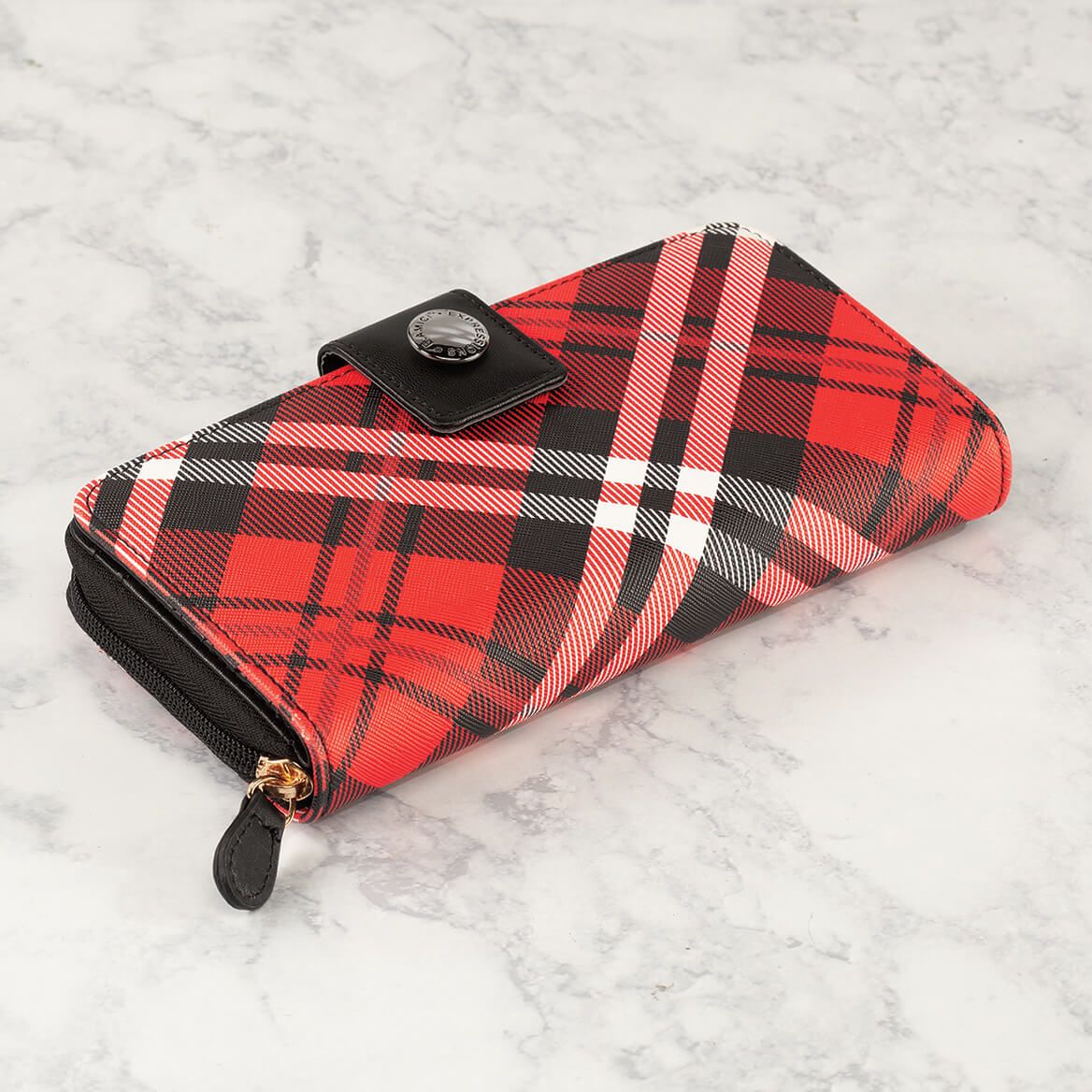 B. Amici™ Expressions Saffiano Plaid Multi-Function Wallet + '-' + 372201