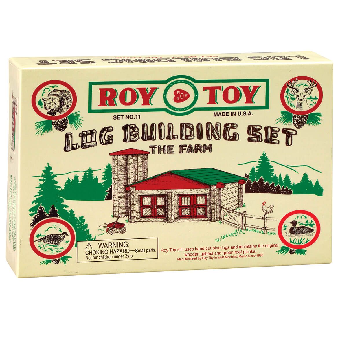 Roy Toy Log Building Set – The Farm + '-' + 372315