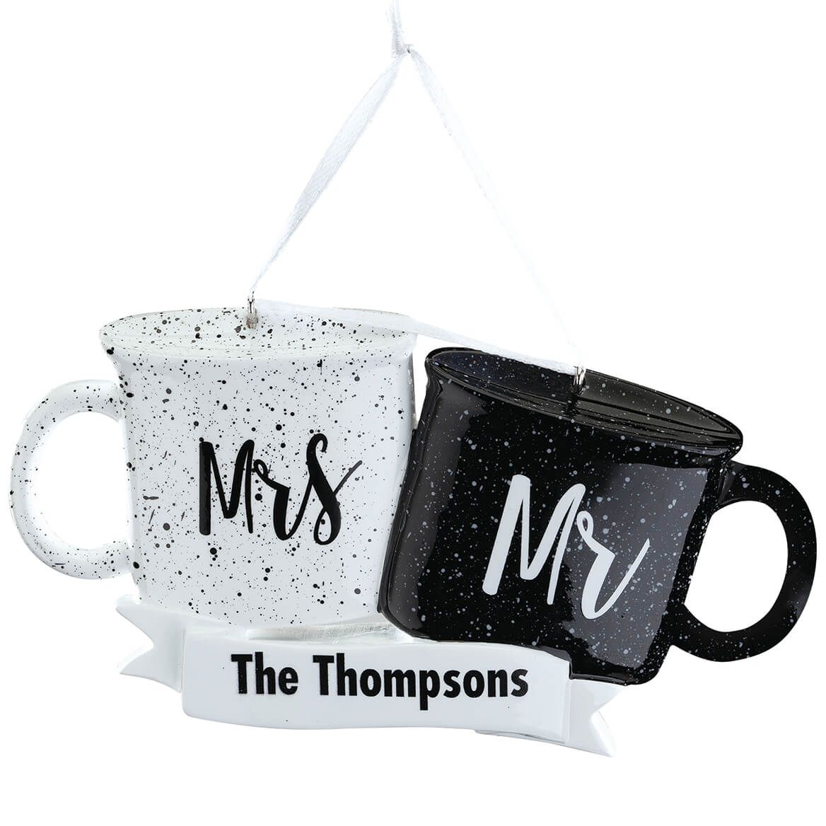 Personalized Mr. and Mrs. Coffee Mugs Ornament + '-' + 372414