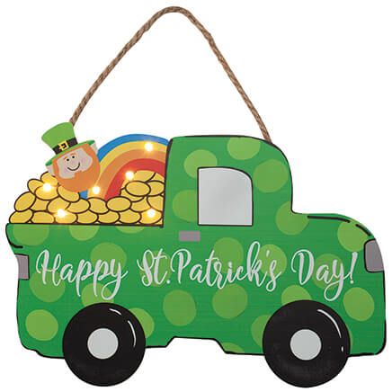 St. Patrick's Day Truck Lighted Hanger by Holiday Peak™-372421