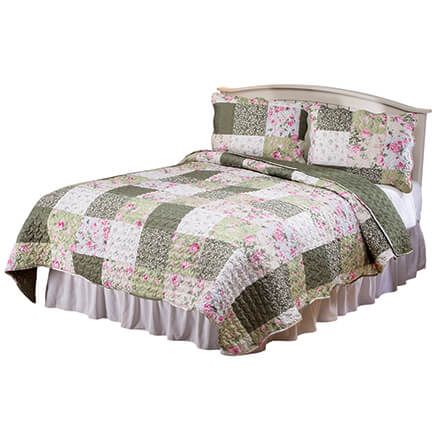 Rose Quilted Bedspread and Sham Set by OakRidge™-372549