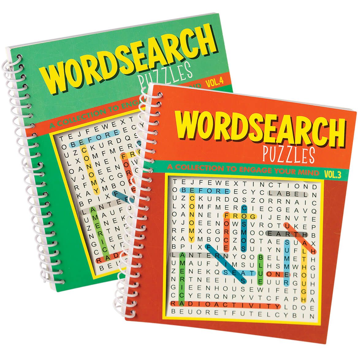 Wordsearch Puzzle Spiral Books, Vol. 3 and 4, Set of 2 + '-' + 372572