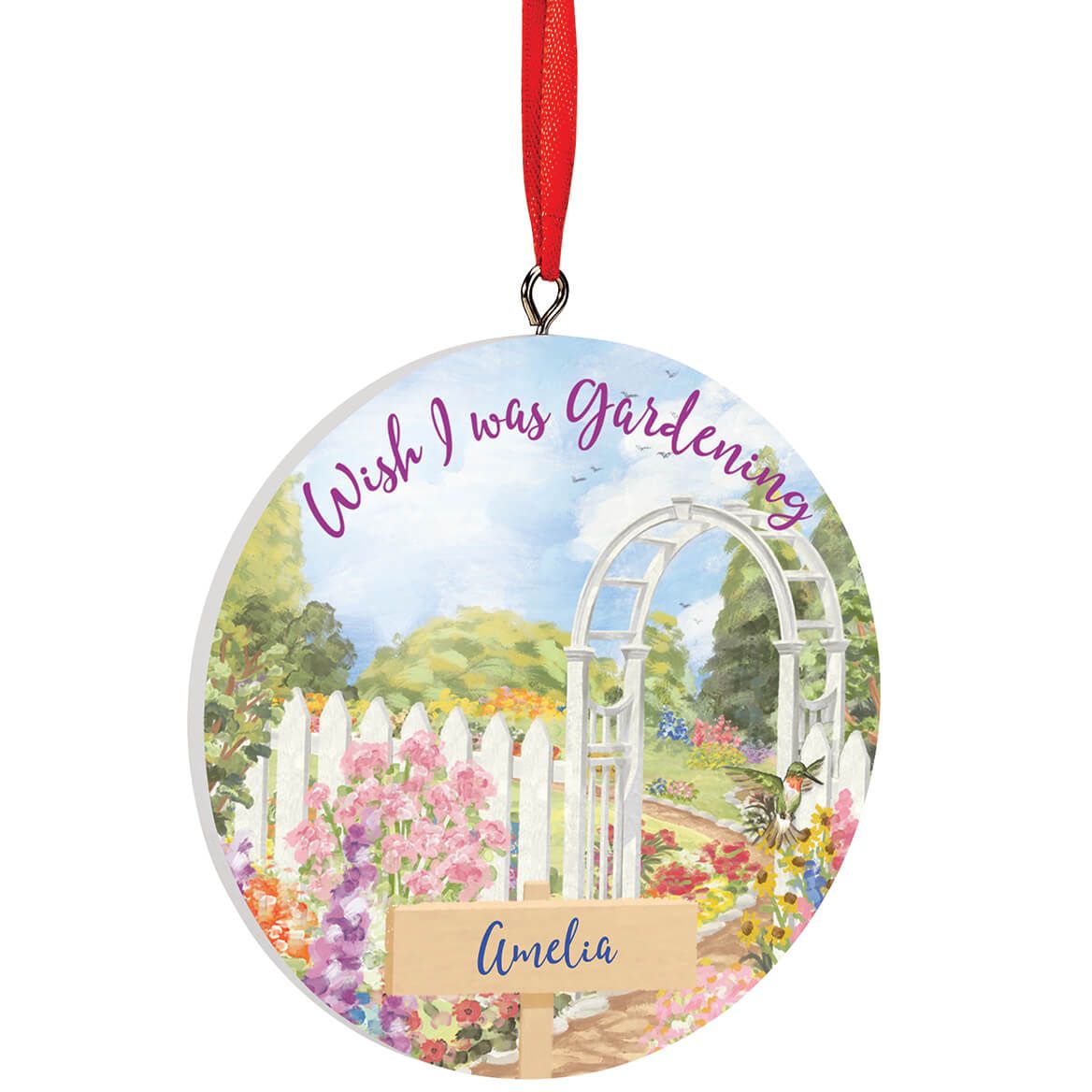 Personalized Gardening Ornament + '-' + 372812