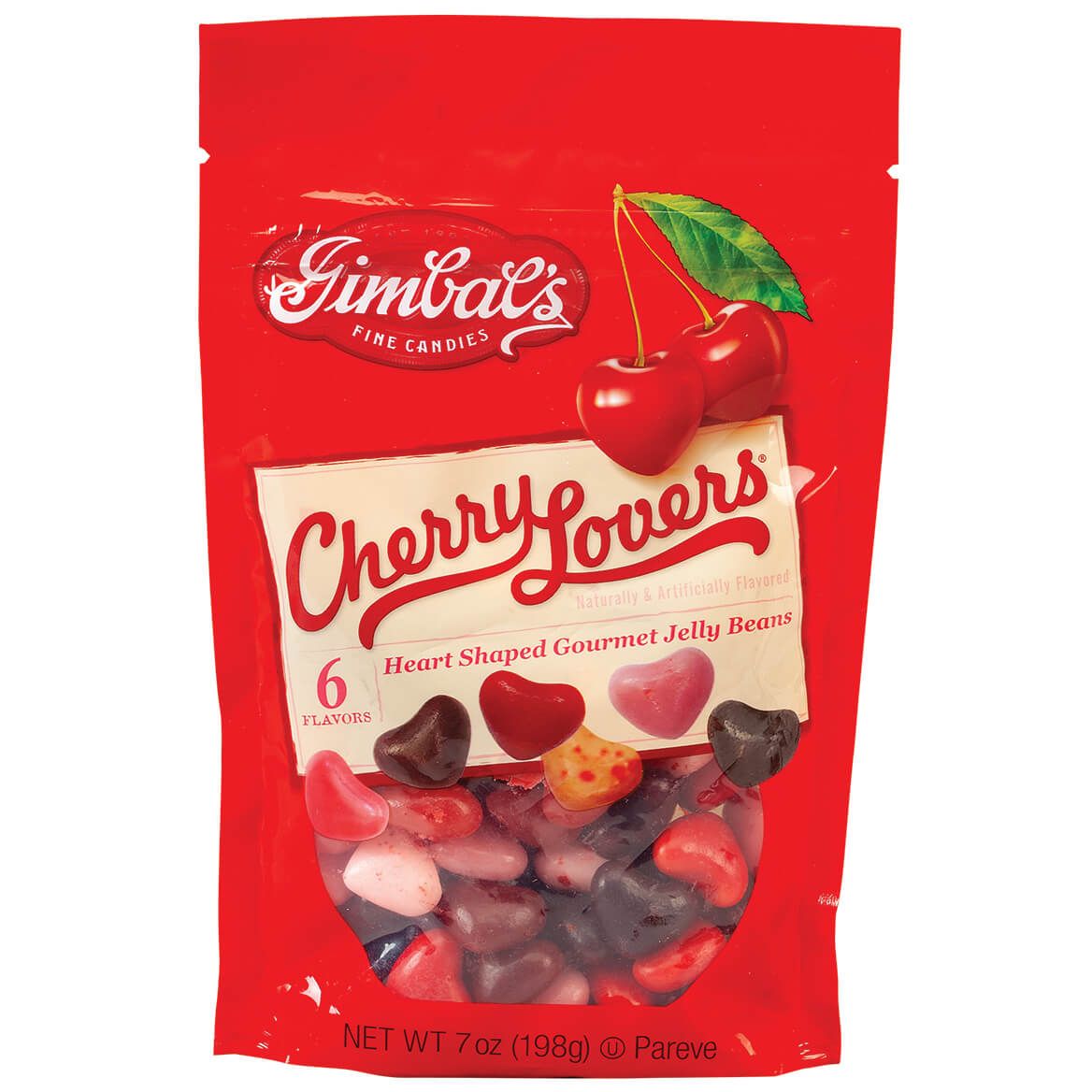 Gimbal's Cherry Lovers® Heart Shaped Gourmet Jelly Beans + '-' + 372870