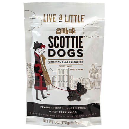 Gimbal's Black Licorice Scottie Dogs, 6 oz.-372872