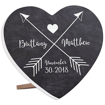 Personalized Arrow Heart Table Sitter-372915