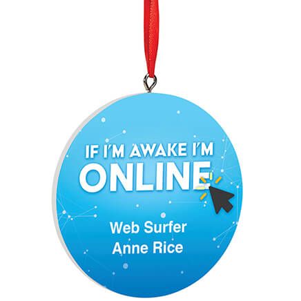 Personalized Web Surfer Ornament-372969