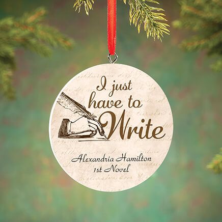 Personalized Writer Ornament-372983