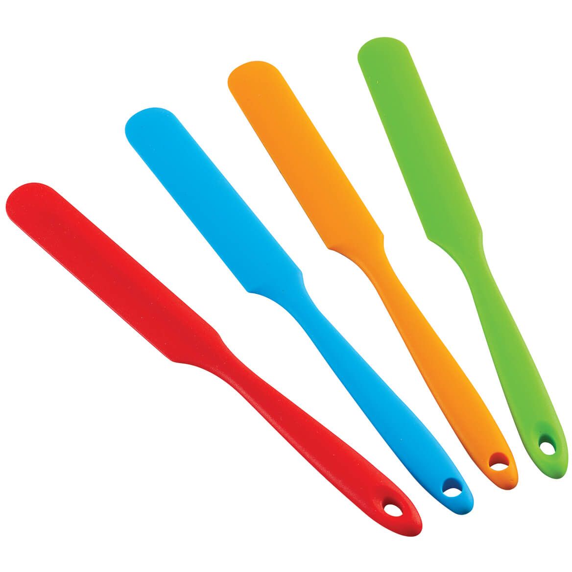 Colorful Silicone Jar Spatula by Home Marketplace™, Set of 4 + '-' + 372996