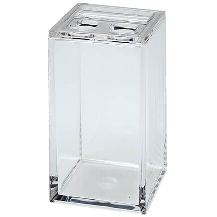 Square Clear Acrylic Toothbrush Holder-373260