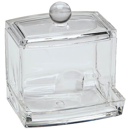 Clear Acrylic Cotton Swab Dispenser-373261