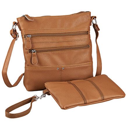 Pebble Solid Crossbody with Wristlet-373292