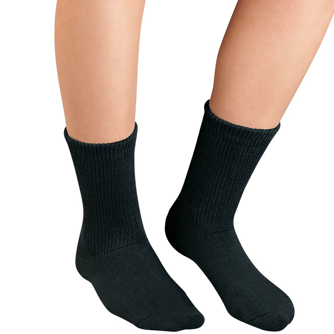 Silver Steps™ Diabetic Extra Plush Crew Socks, 3 Pairs + '-' + 373356