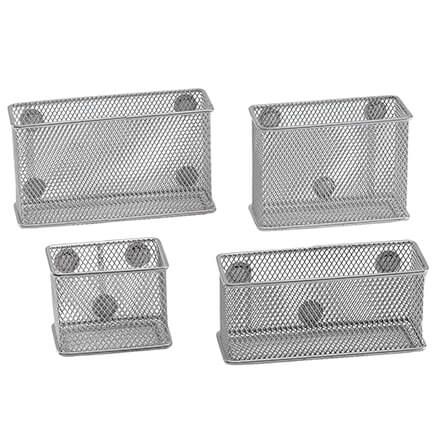 Magnetic Mesh Baskets, Set of 4-373398