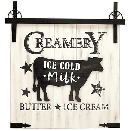 Creamery Farmhouse Wall Plaque-373416