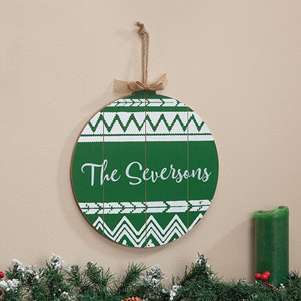 Personalized Ornament Wall Hanging by Holiday Peak™-373505
