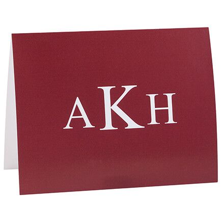 Personalized Monogrammed Classic Note Cards, Set of 20-373523