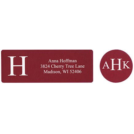Personalized Monogrammed Classic Labels/Seals, Set of 20-373524