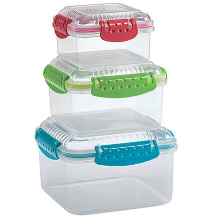 Locking Lunch Containers by Chef's Pride, Set of 3-373553