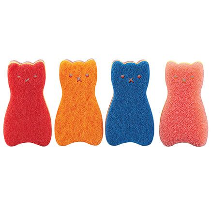 Cat Sponges by Chef's Pride, Set of 4-373555