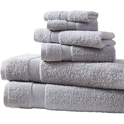 Cotton 6 Piece Bath Towel Set-373586