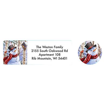 Personalized Snowman and Friends Labels and Seals, Set of 20-373642