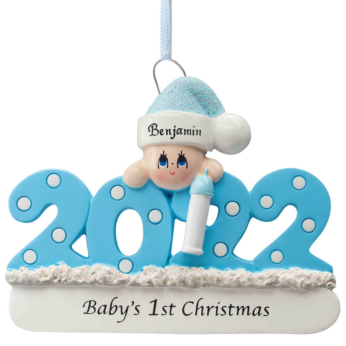 Personalized 2022 Baby's First Christmas Ornament + '-' + 373649