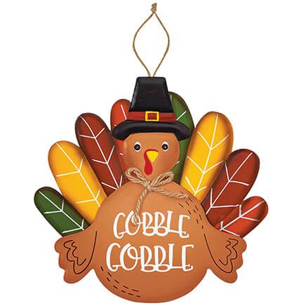 Metal Gobble Gobble Turkey Décor by Holiday Peak™-373657