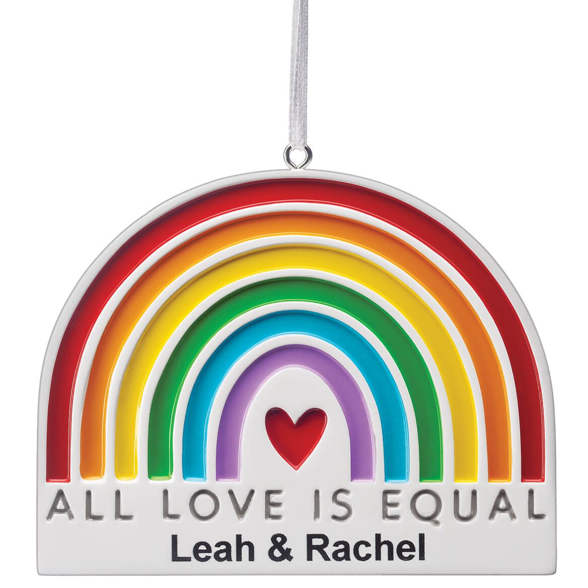 Personalized "All Love Is Equal" Rainbow Ornament + '-' + 373790