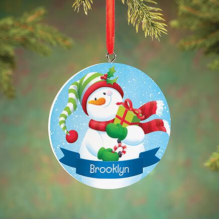 Personalized Snowman Ornament-373806