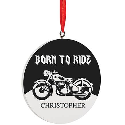 Personalized Born To Ride Ornament-373807